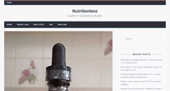 Desktop Screenshot of nutritionless.com