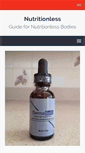 Mobile Screenshot of nutritionless.com