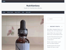 Tablet Screenshot of nutritionless.com